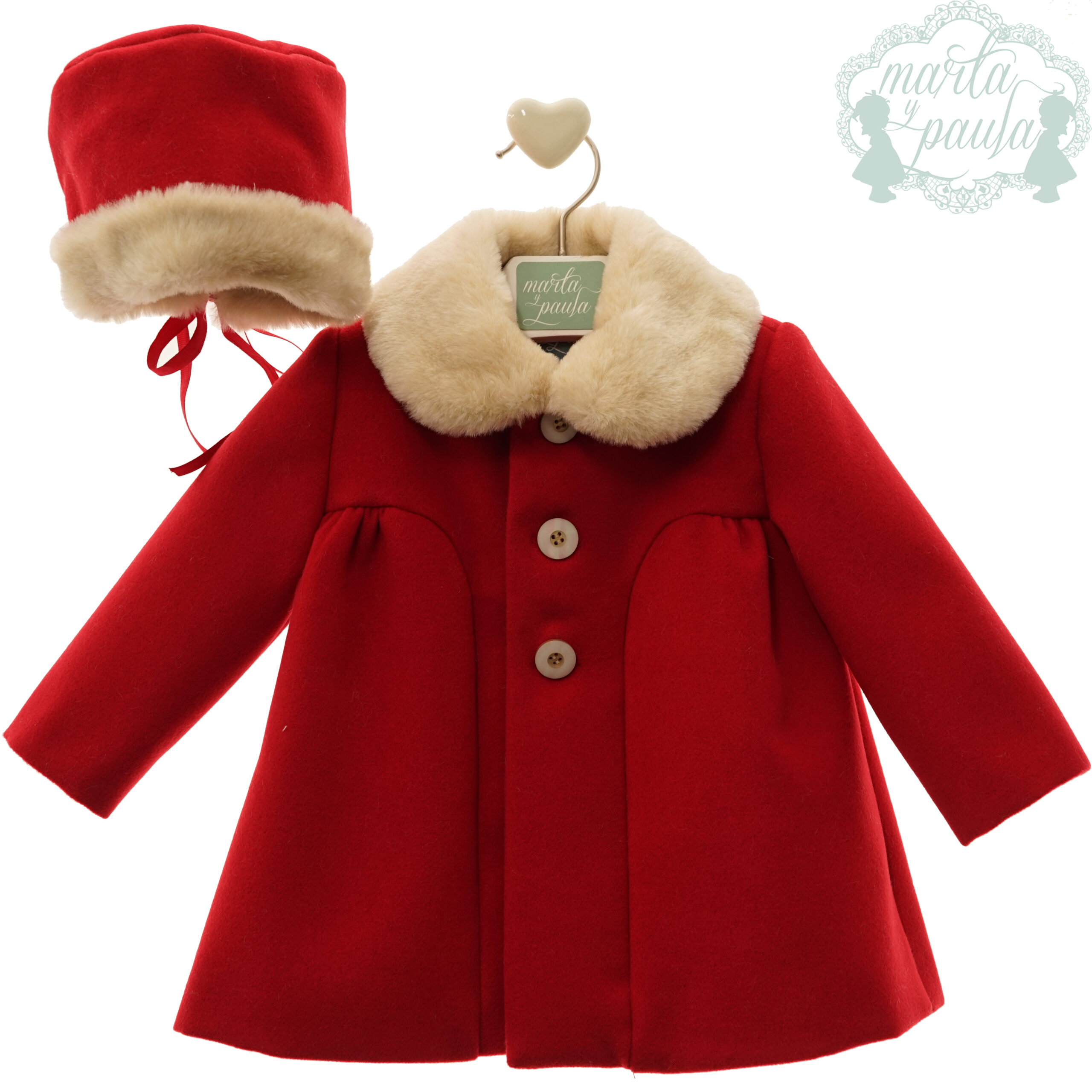 Abrigo Bebe Paño con capota